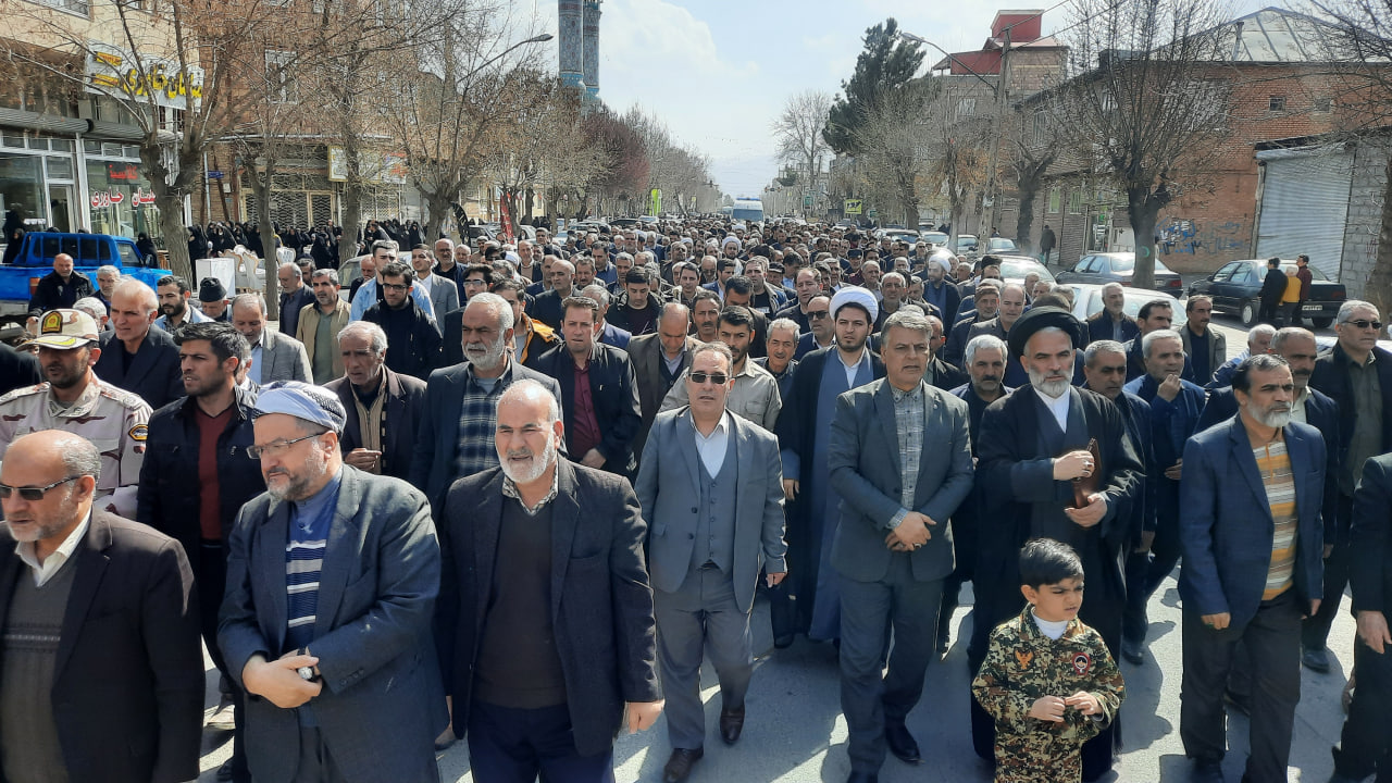 راهپیمایی حمایت از مردم مظلوم غزه در سلماس