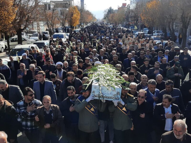 سلماس میزبان پیکر شهید گمنام شد