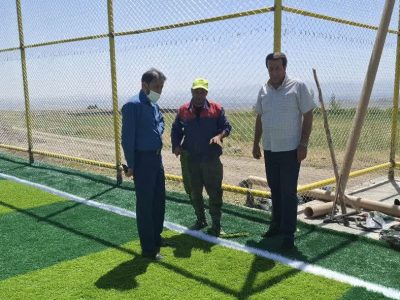 زمین چمن گبرآباد در آستانه بهره‌برداری است