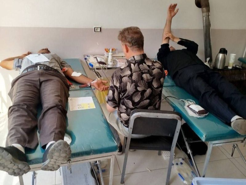 ۲۴ داوطلب سلماسی خون اهدا کردند