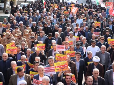 خروش سلماس در حمایت از دانشآموزان محجبه جمهوری آذربایجان